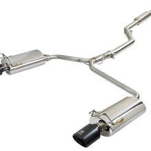 AFE Takeda 2-1/2 IN to 1-3/4 IN 304 Stainless Steel Cat-Back Exhaust w/ Black Tips (2013-2017 Accord) - 49-36605-B