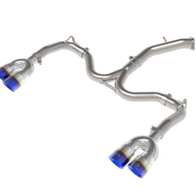 AFE Takeda 3 IN to 2-1/2 IN 304 Stainless Steel Axle-Back Exhaust w/ Blue Flame Ti (2022-2024 Forte GT) - 49-37039-L