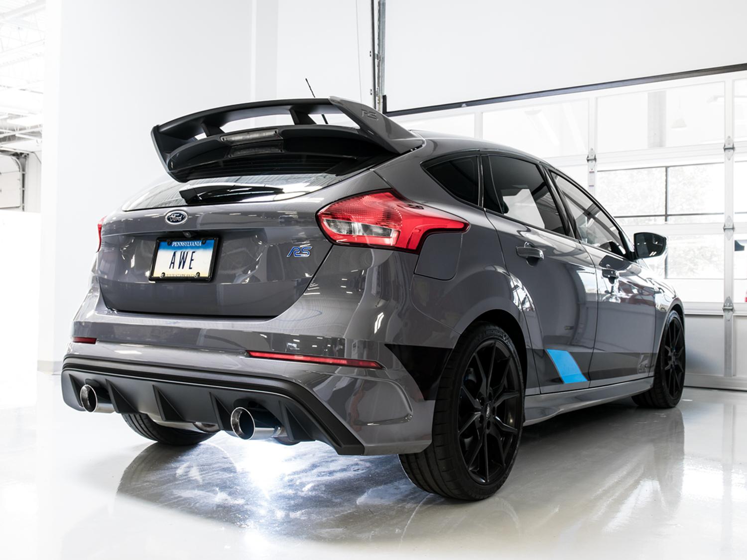 AWE 3025-33024 2016-2018 Focus RS Switchpath Catback Exhaust with Diamond Black Tips