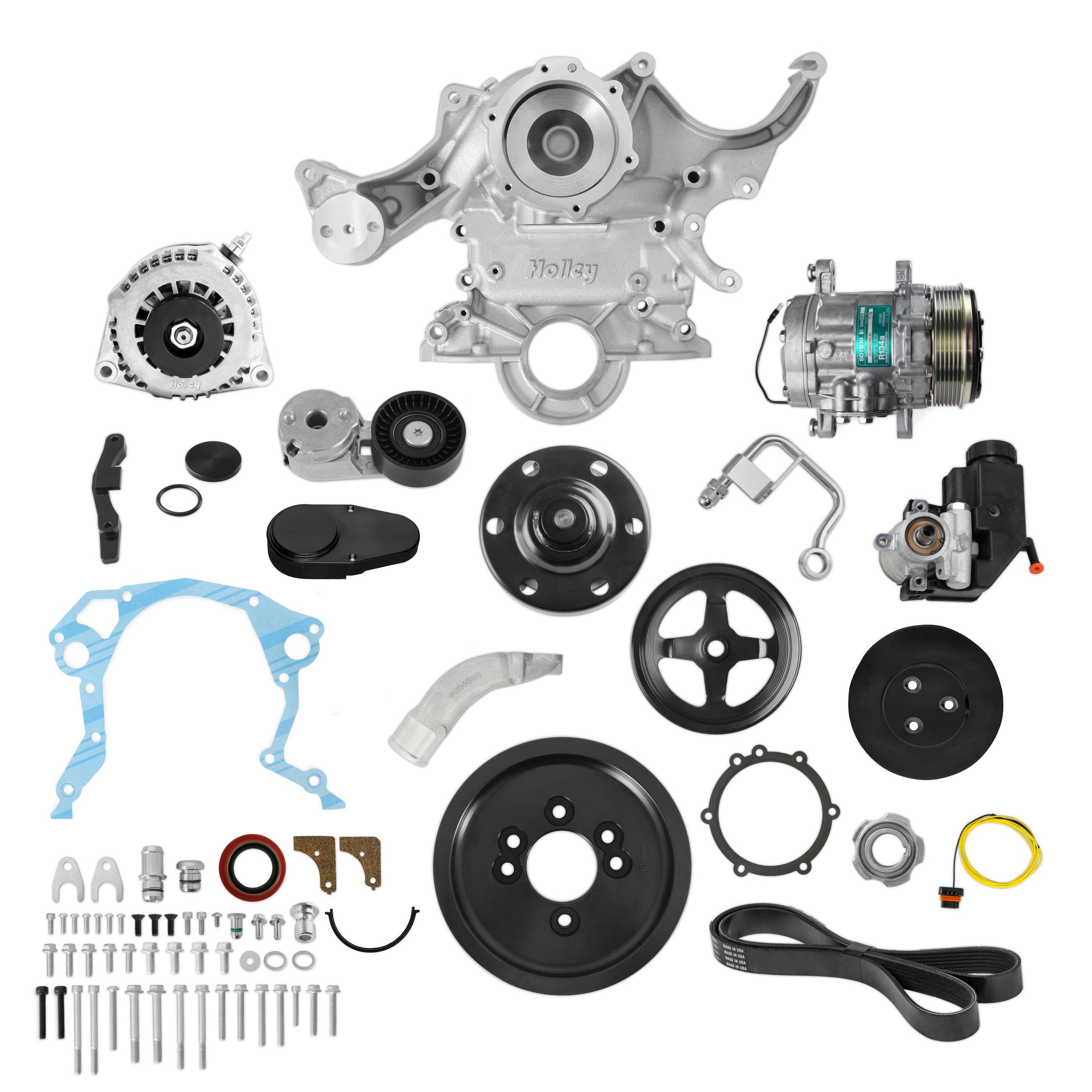 Holley Small Block Ford Mid-Mount Complete Accessory System - 20-370