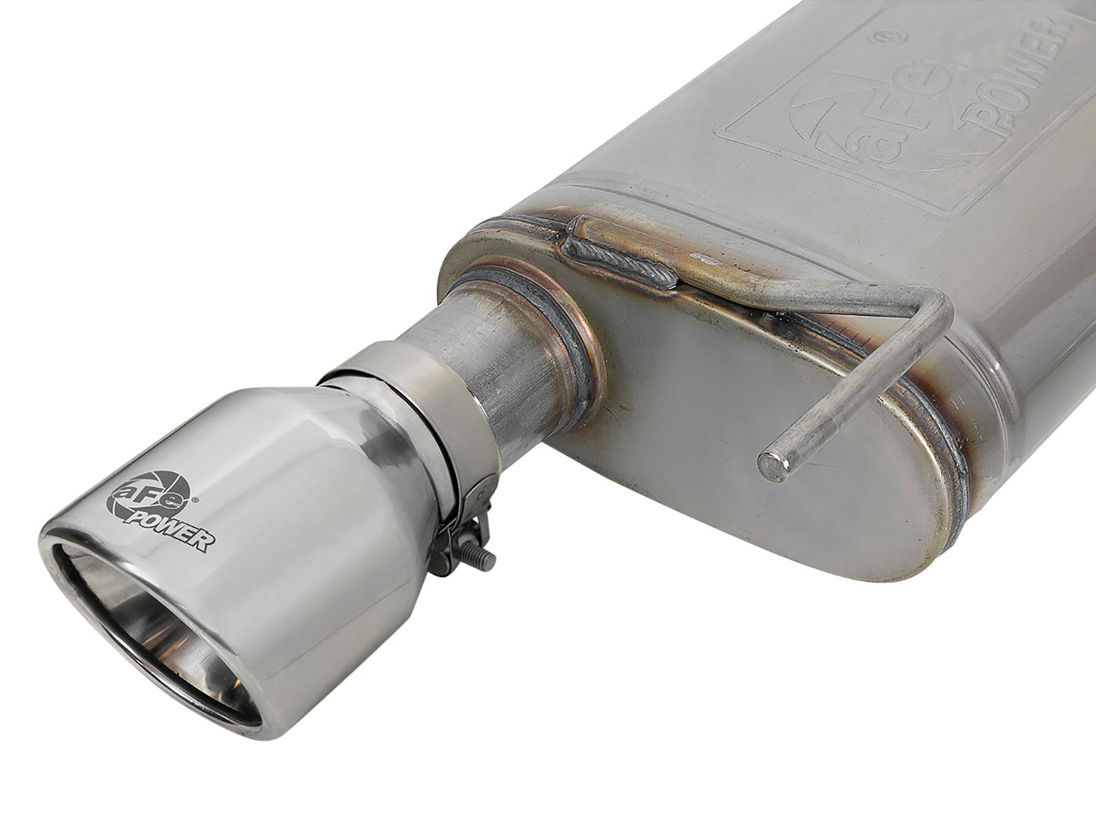 AFE 49-43105-P 2015-2017 Mustang GT 5.0L MACH Force-Xp 2-1/2" 409 Stainless Steel Axle-Back Exhaust System (Polished Tips)