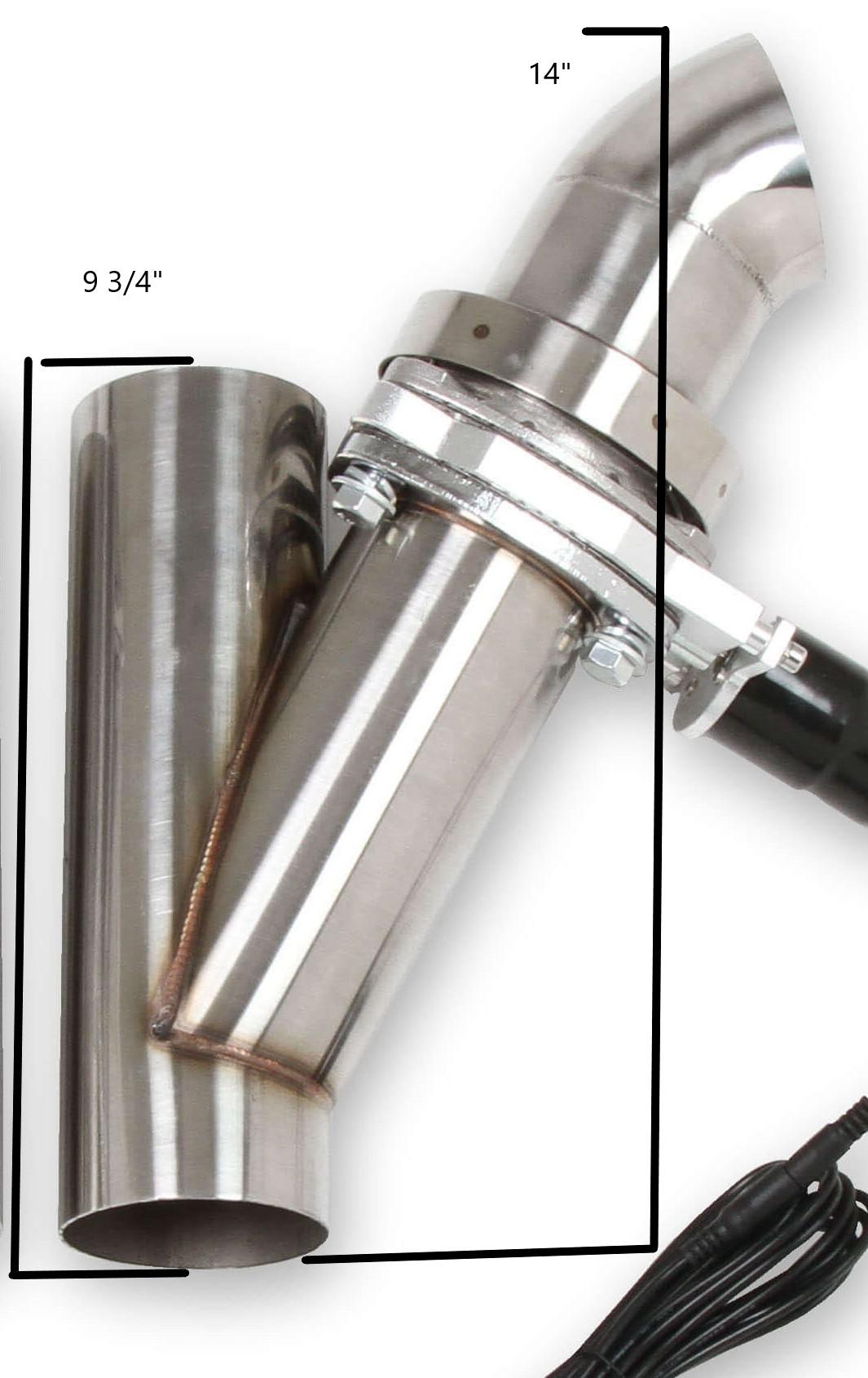 Hooker 2.5In Electric Exhaust Cut-Outs Dual - 11051HKR
