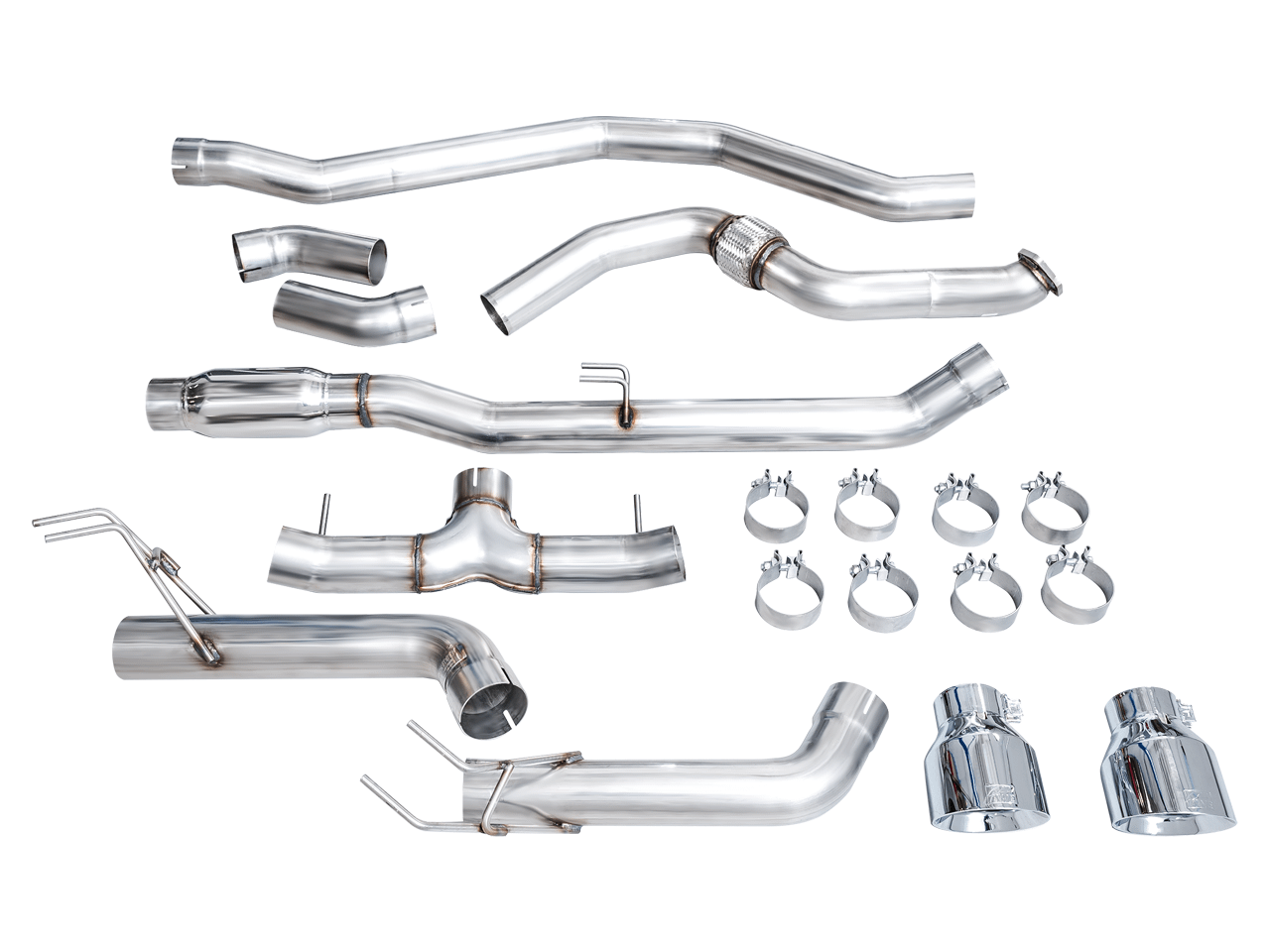 AWE Track Edition for FE1 Civic Si/DE4 Acura Integra- Chrome Tips - 3020-32331
