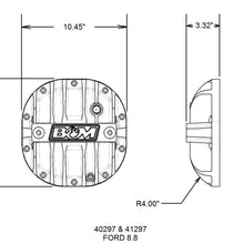 B&M 40297 Diff Cover Ford 8.8"