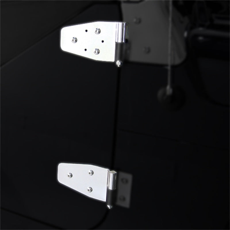 Rugged Ridge Door Hinge Kit Stainless Steel; 87-06 Jeep Wrangler Yj/Tj - 11113.02