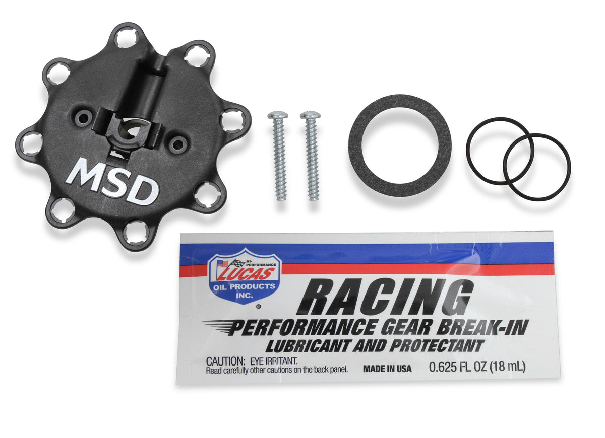 Black Chevy Low-Profile Crank Trigger Distributor.  - 846973