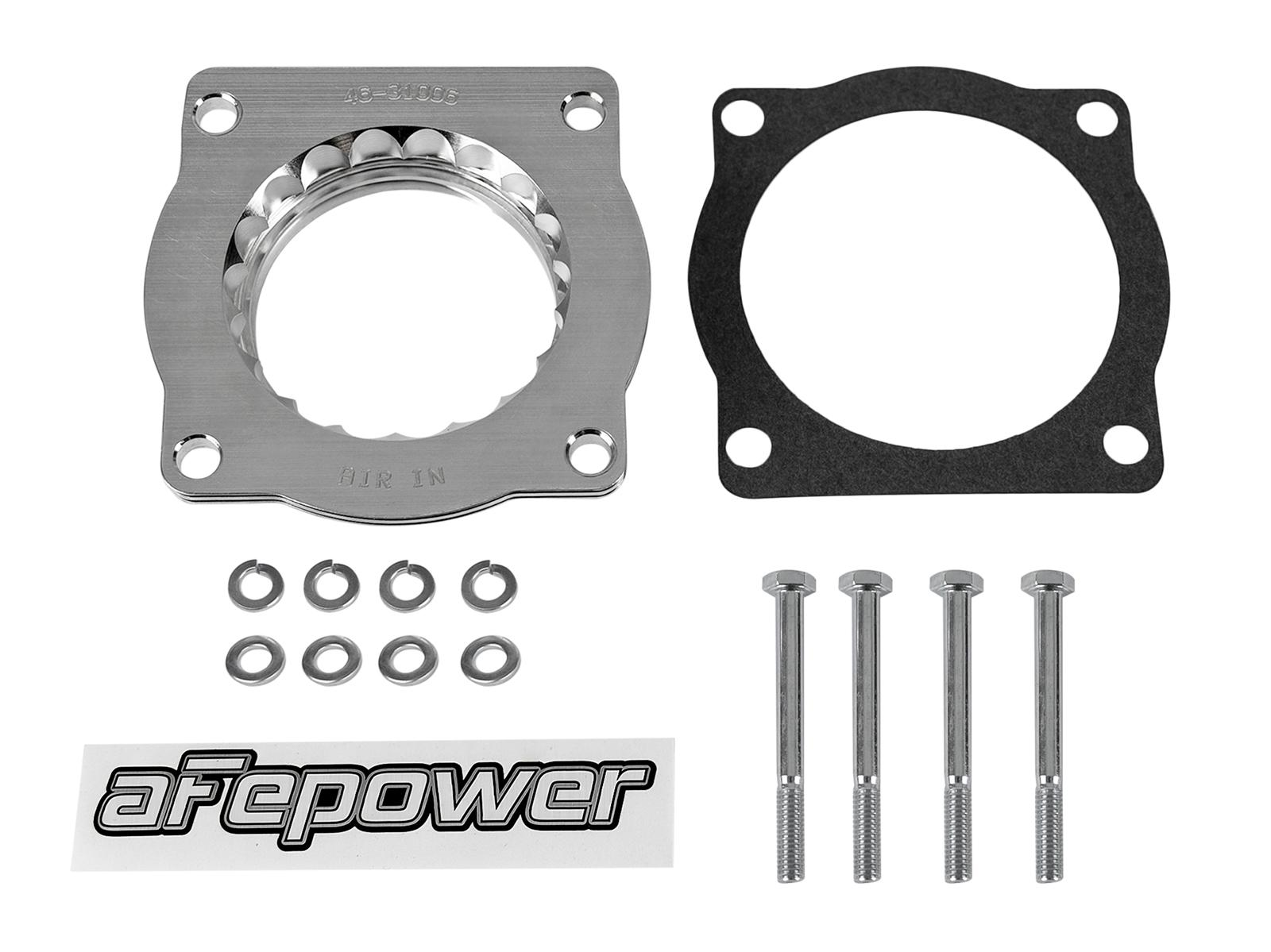 AFE Silver Bullet Throttle Body Spacer Kit (2004-2010 X5, X5, 545i, 645Ci, 645Ci, 750Li, 750i, 550i, 650i, 650i) - 46-31006