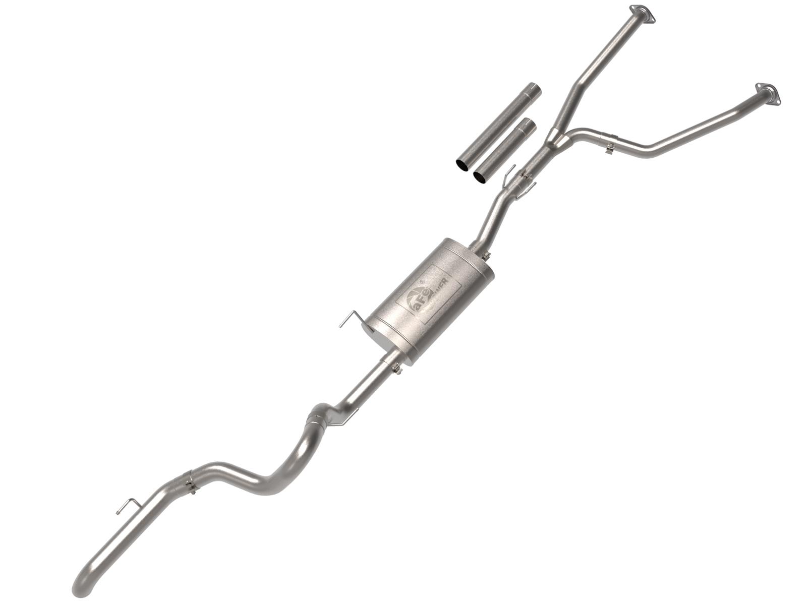 AFE Apollo GT Series 2-1/2 IN to 3 IN 409 Stainless Steel Cat-Back Hi-Tuck Exhaust System Toyota Tundra 2022 V6-3.5L (tt) - 49-46062
