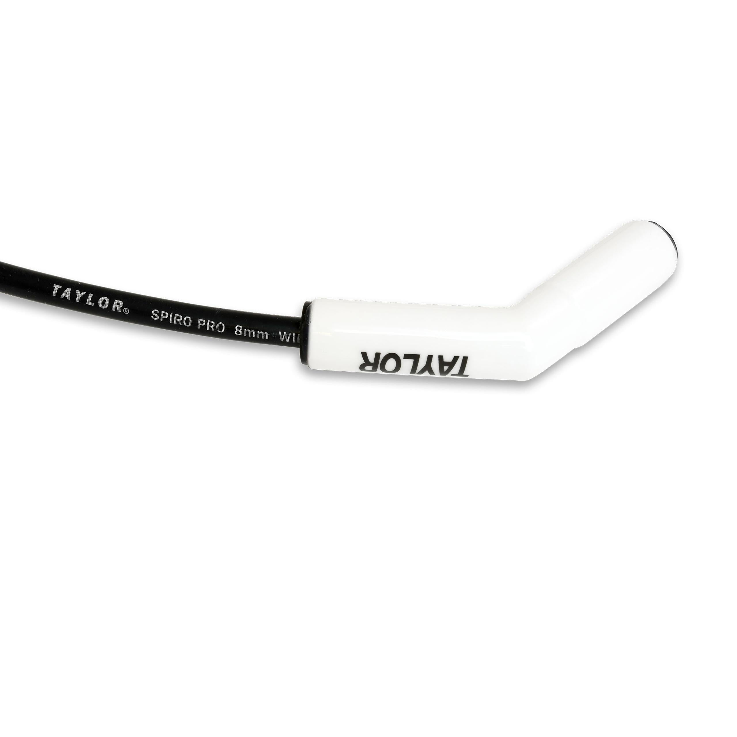 TAYLOR CABLE 8mm Spiro Pro White Ceramic Boot Universal Wire Set 135? Black - 75053