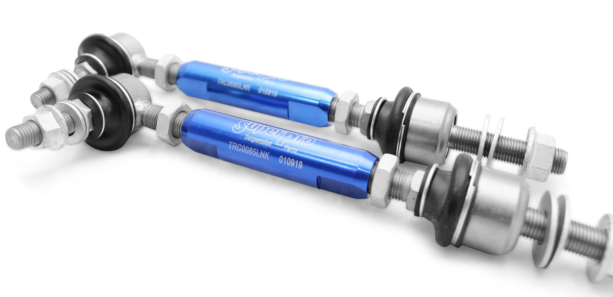 SuperPro HD Adj Sway Bar Link 10mm 180 Degree/12mm Vertical/165mm-210mm (2014-2017 SS Base) - TRC4305