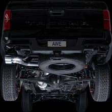 AWE 0FG Exhaust - Dual Chrome Silver Tips (2024+ Toyota Tacoma 2.4T) - 3015-32254