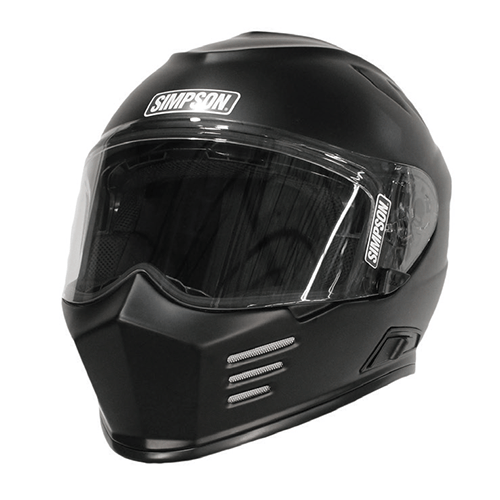 Simpson Racing Ghost Bandit Flat Black Motorcycle Helmet - Extra Small - GBDXS3