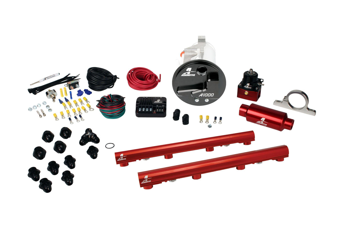 Aeromotive 17303 05-09 Mustang GT Stealth A1000 Street Fuel System with 4.6L 3-V Fuel Rails