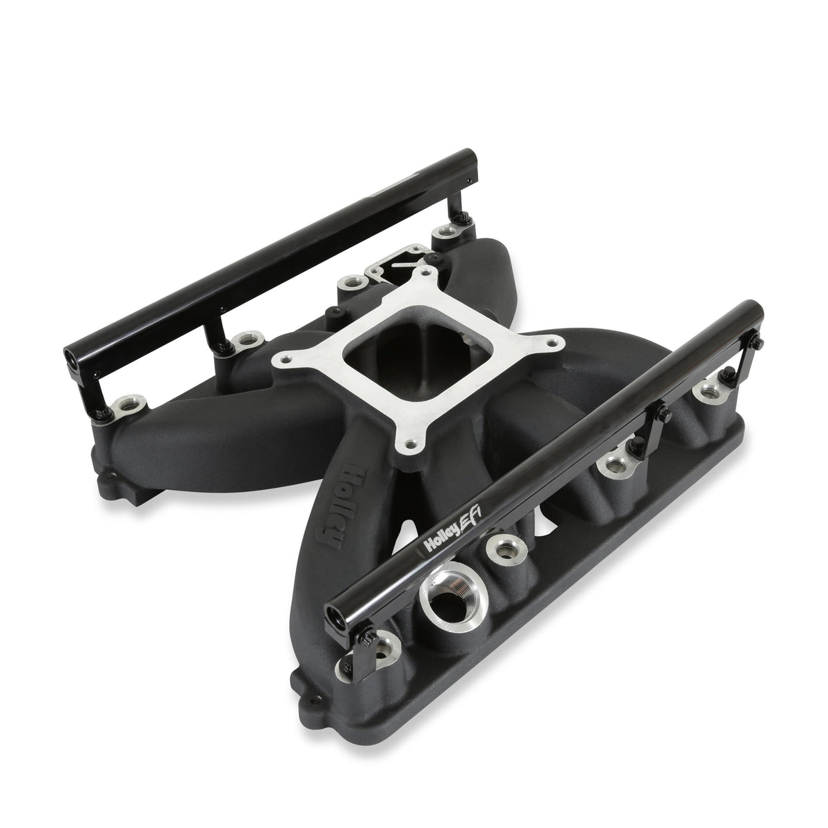 Holley Single plane intake manifold for Gen III Hemi, EFI Black - 300-930BK