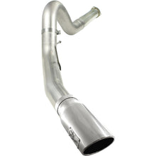 AFE Large Bore-HD 5 IN 409 Stainless Steel DPF-Back Exhaust System w/Polished Tip - 49-43055-P