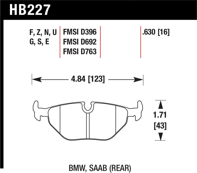 Hawk Street Brake Pads - HB227Z.630