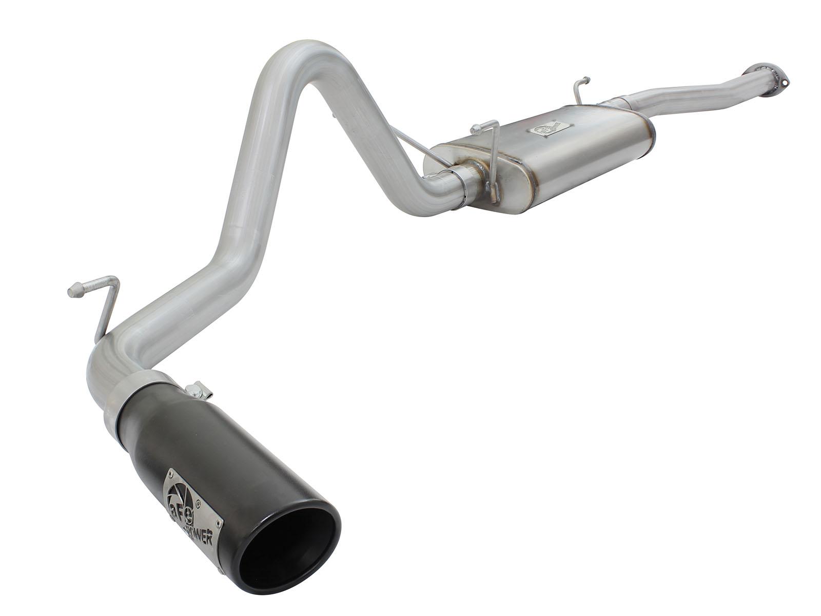 AFE MACH Force-Xp 2-1/2in 409 Stainless Steel Cat-Back Exhaust System w/Black Tip (2013-2015 Tacoma) - 49-46024-B