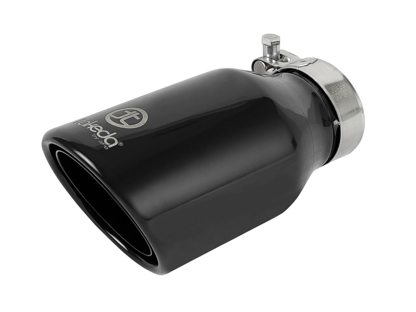 AFE Takeda 3 IN to 2-1/2 IN 304 Stainless Steel Axle-Back Exhaust w/ Black Tip (2013-2017 Veloster) - 49-37019-B