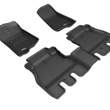 3D MAXpider 2018-2020 Jeep Wrangler JL Unlimited Kagu 1st & 2nd Row Floormats - Black