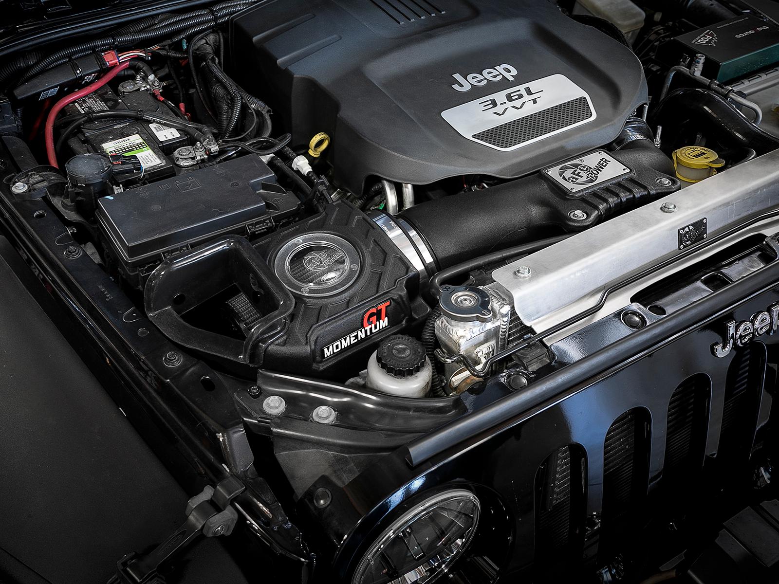 AFE Momentum GT Cold Air Intake System w/ Pro DRY S Media (2012-2018 Wrangler JK, Wrangler) - 51-76212