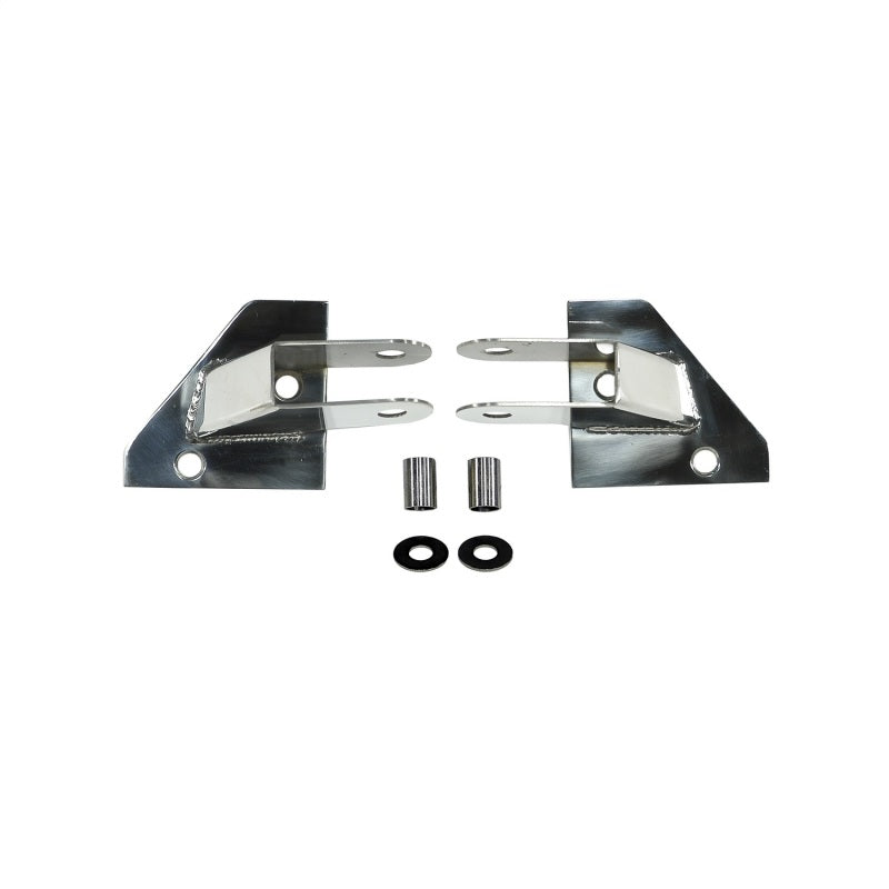 Rugged Ridge Mirror Relocation Bracket Kit Stainless Steel; 87-95 Jeep Wrangler Yj - 11026.01