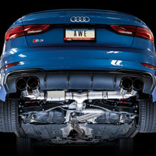 AWE SwitchPath™ Exhaust for Audi 8V S3 - Diamond Black Tips, 102mm - 3025-43072