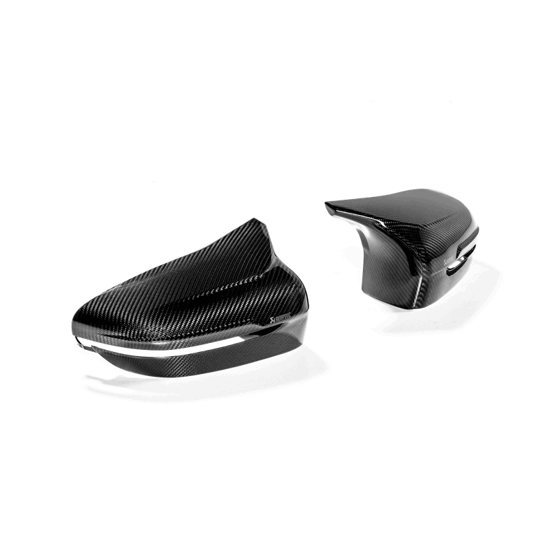 Akrapovic 2018-2020 BMW Carbon Fiber Mirror Cap Set - High Gloss. (2018-2021 M5, M8, M8 Gran Coupe) - WM-BM/CA/3/G
