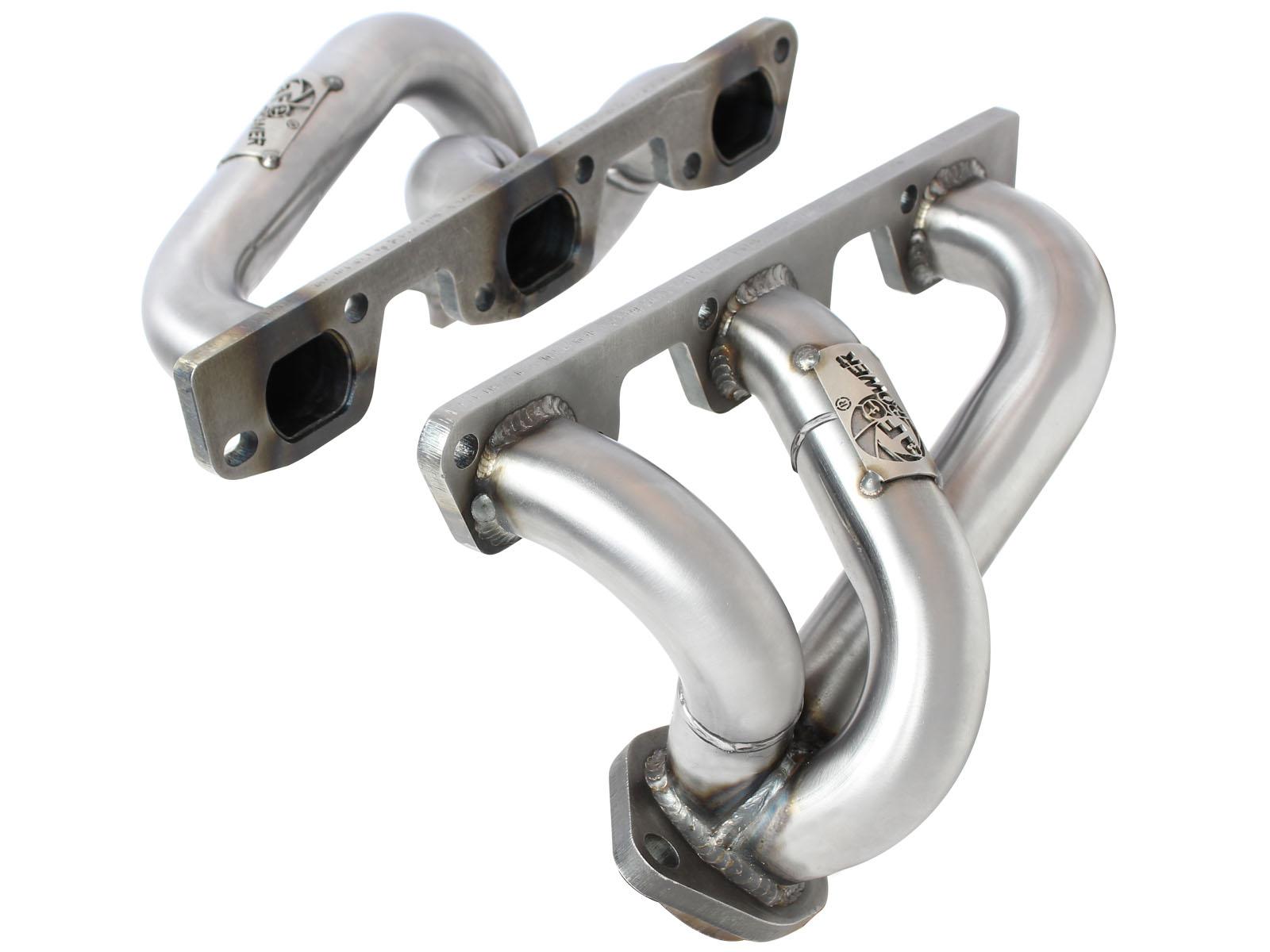 AFE Twisted Steel 409 Stainless Steel Short Tube Header (Jeep Wrangler (JK) 07-11 V6-3.8L) - 48-48023