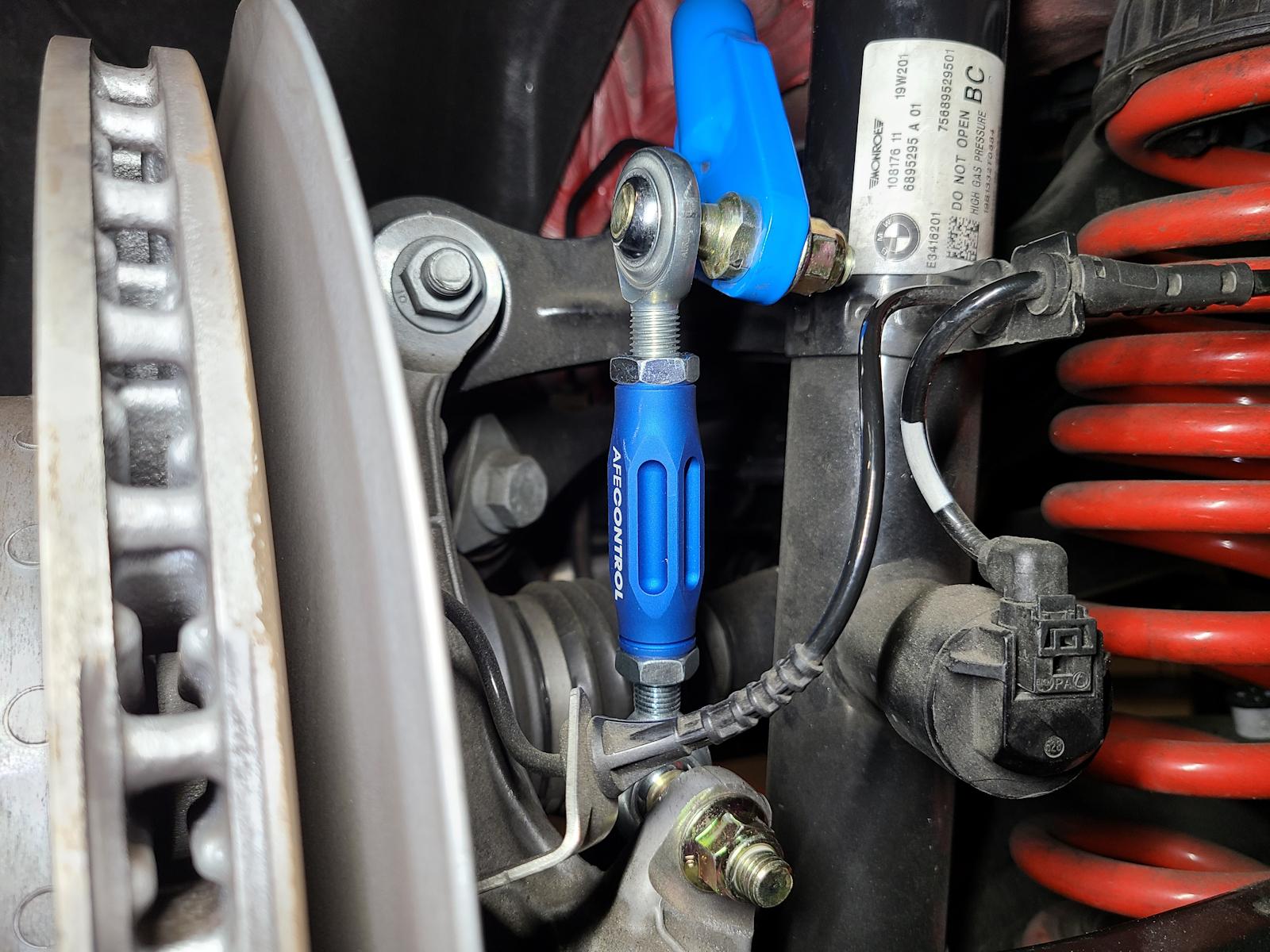 aFe CONTROL Front and Rear End Link Set Blue (2020-2021 GR Supra, GR Supra, GR Supra) - 442-721001-L
