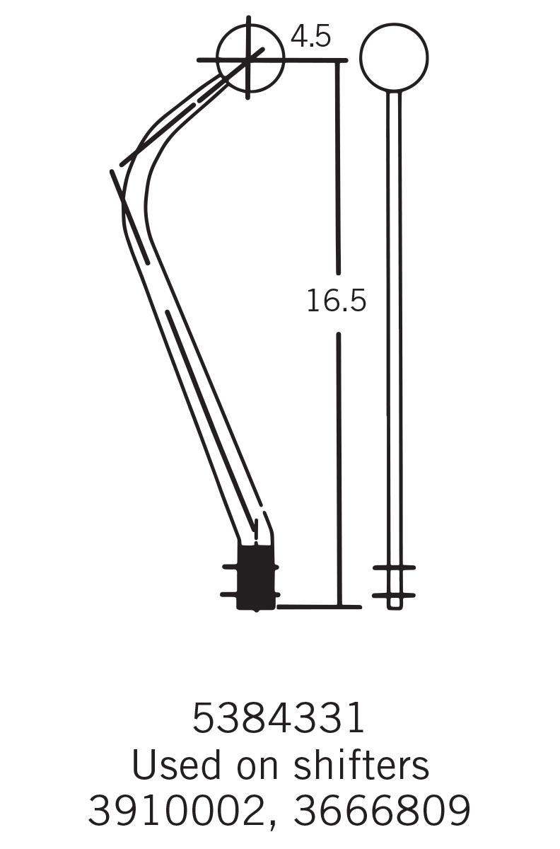 HURST Mastershift® 3-Speed Manual Shifter - 3666809