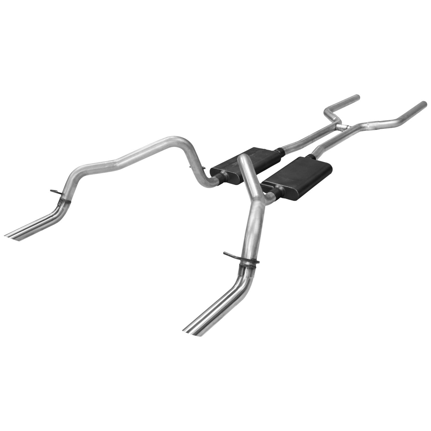 Flowmaster Header-back System - Dual Rear Exit - American Thunder - Moderate/Aggressive