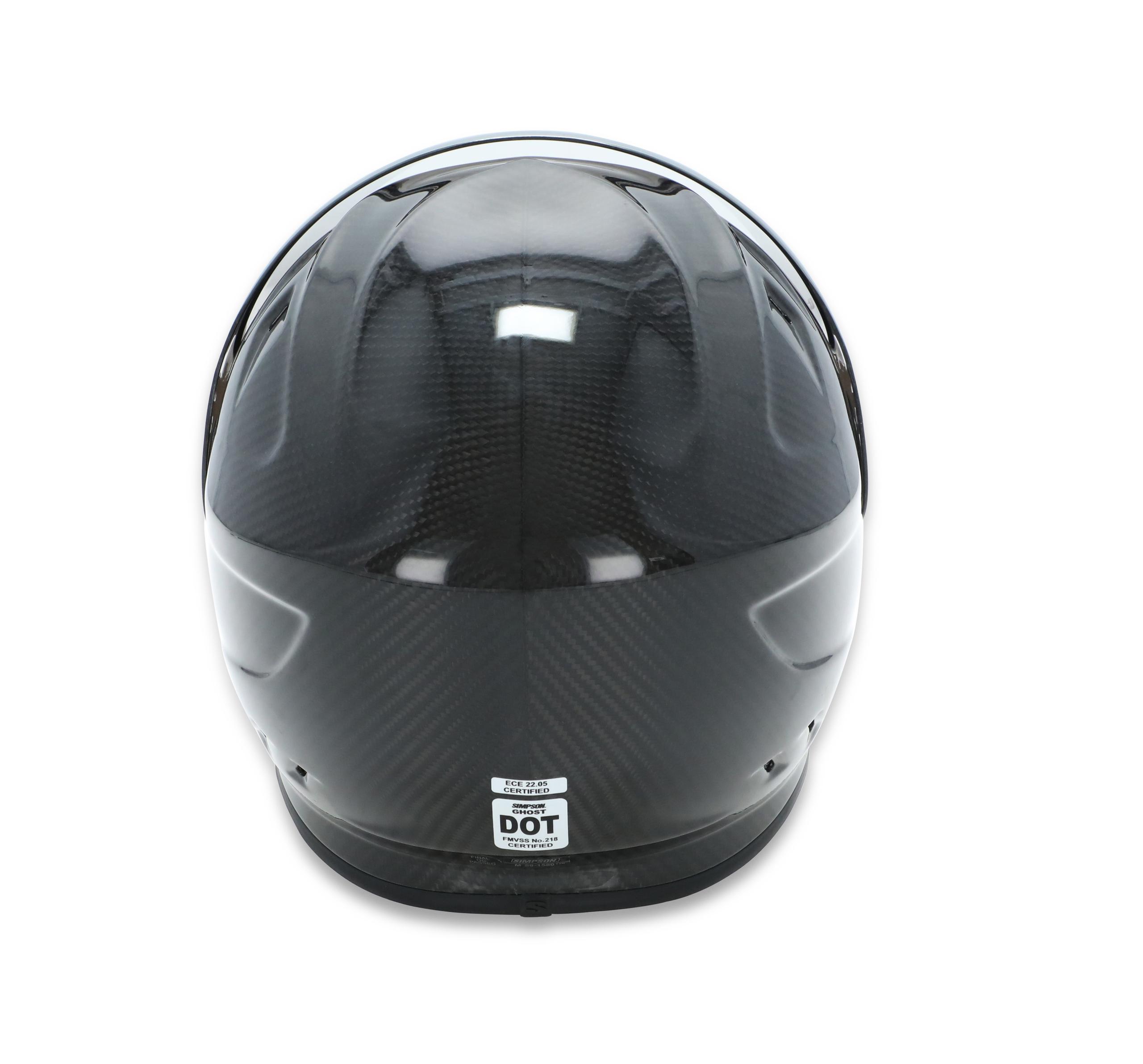 Simpson Racing Ghost Bandit Carbon Fiber Motorcycle Helmet -  Extra Large - GBDXLC