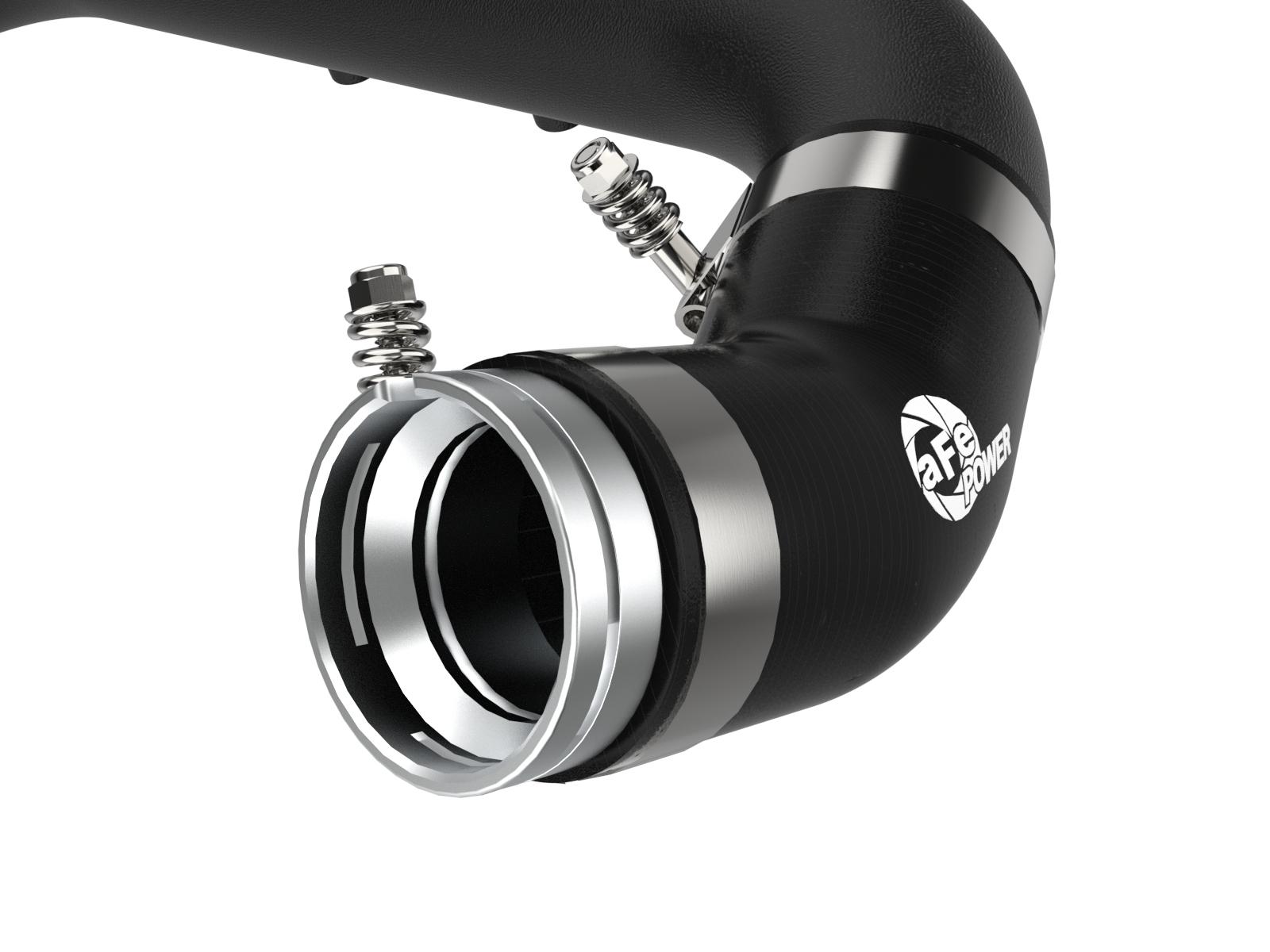 AFE BladeRunner 2-3/4 IN Aluminum Hot-Side Charge Pipe Black (2021-2021 GR Supra) - 46-20488-B
