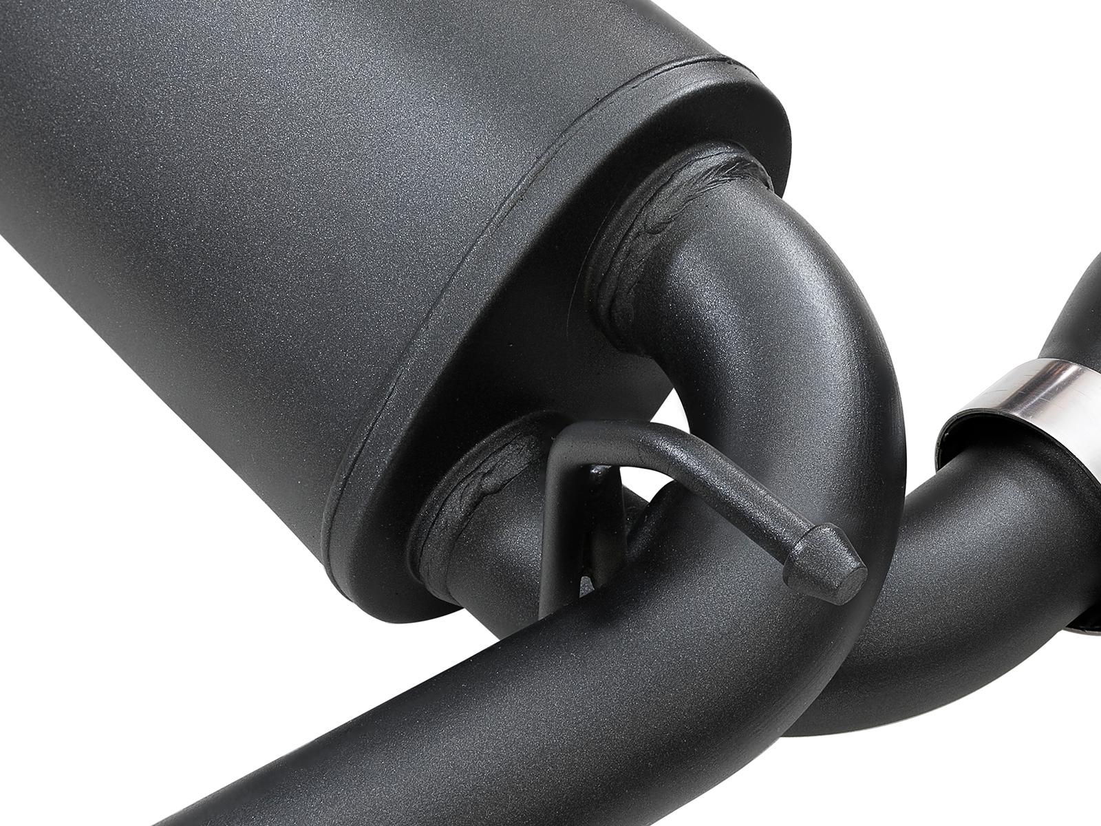 AFE Rebel Series Axle-Back Exhaust System w/ Black Tip (2018-2021 Wrangler, Wrangler, Wrangler, Wrangler) - 49-48067-B