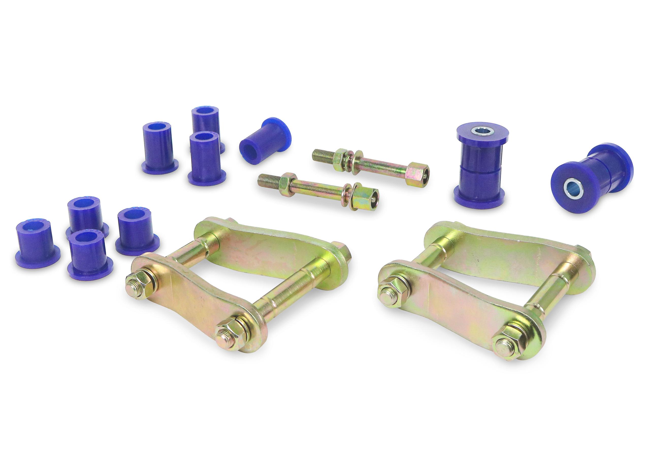 SuperPro Leaf Spring - Bushing and Greaseable Shackle/Pin Kit - KIT096SK