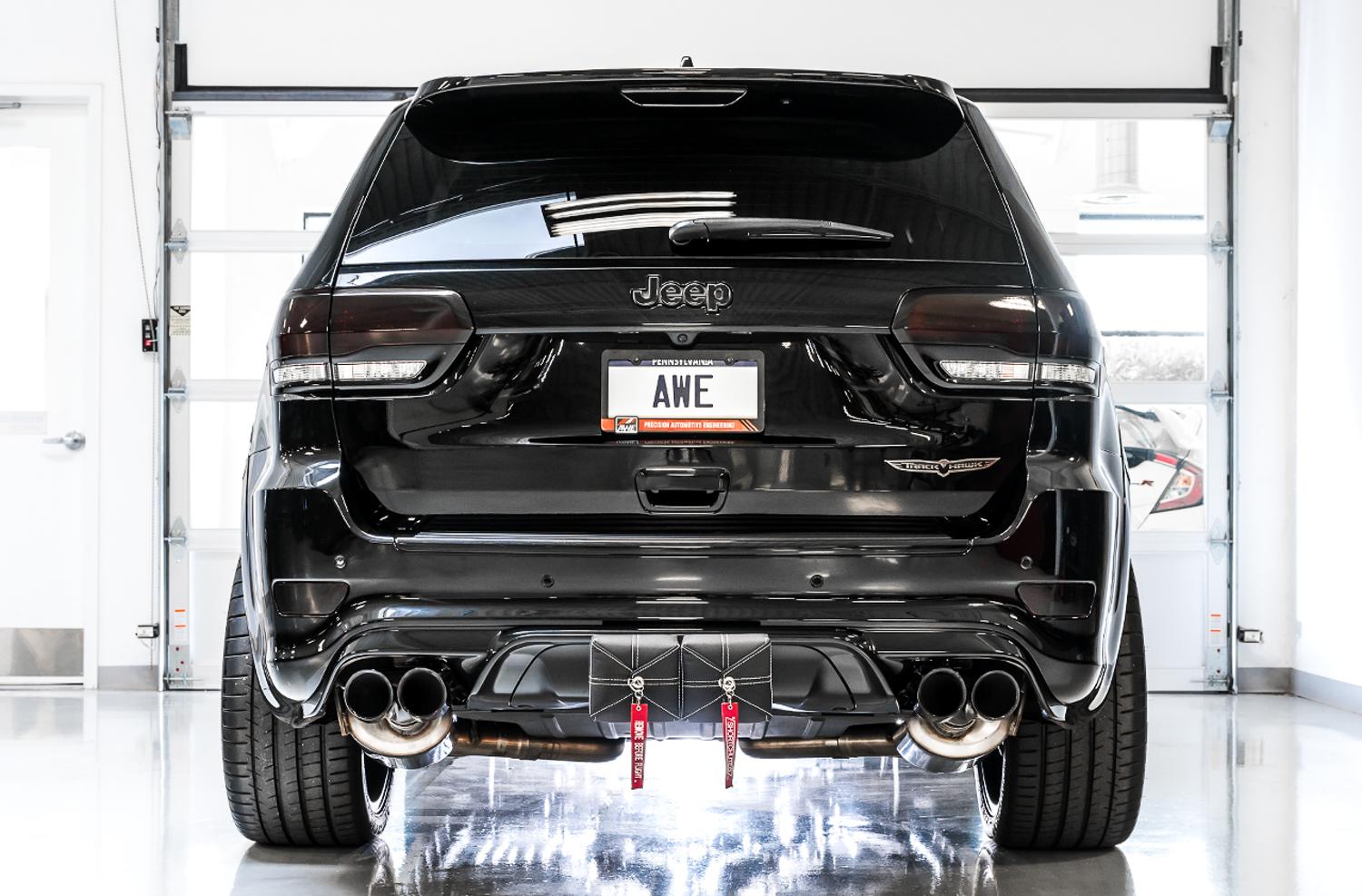 AWE Cat Back Exhaust - Touring Edition, Stock Tips (2020 Grand Cherokee SRT/Trackhawk) - 3015-31017