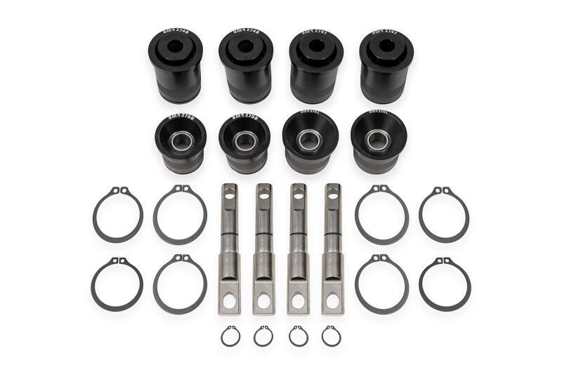 BMR Fabrication Bearing kit, rear upper and lower control arms Black Anodized (2014-2019 C7 Corvette Base) - CBK577