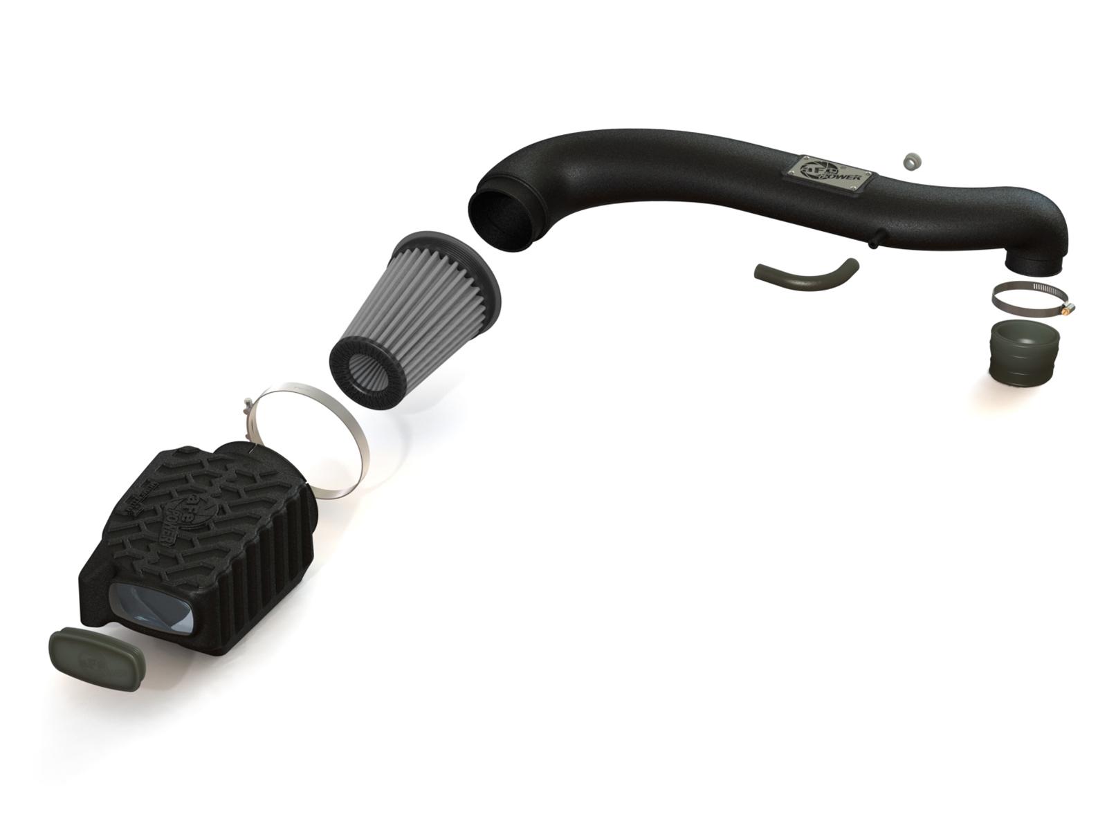 AFE Momentum GT Cold Air Intake System w/ Pro DRY S Media (1997-2006 Wrangler) - 51-76202
