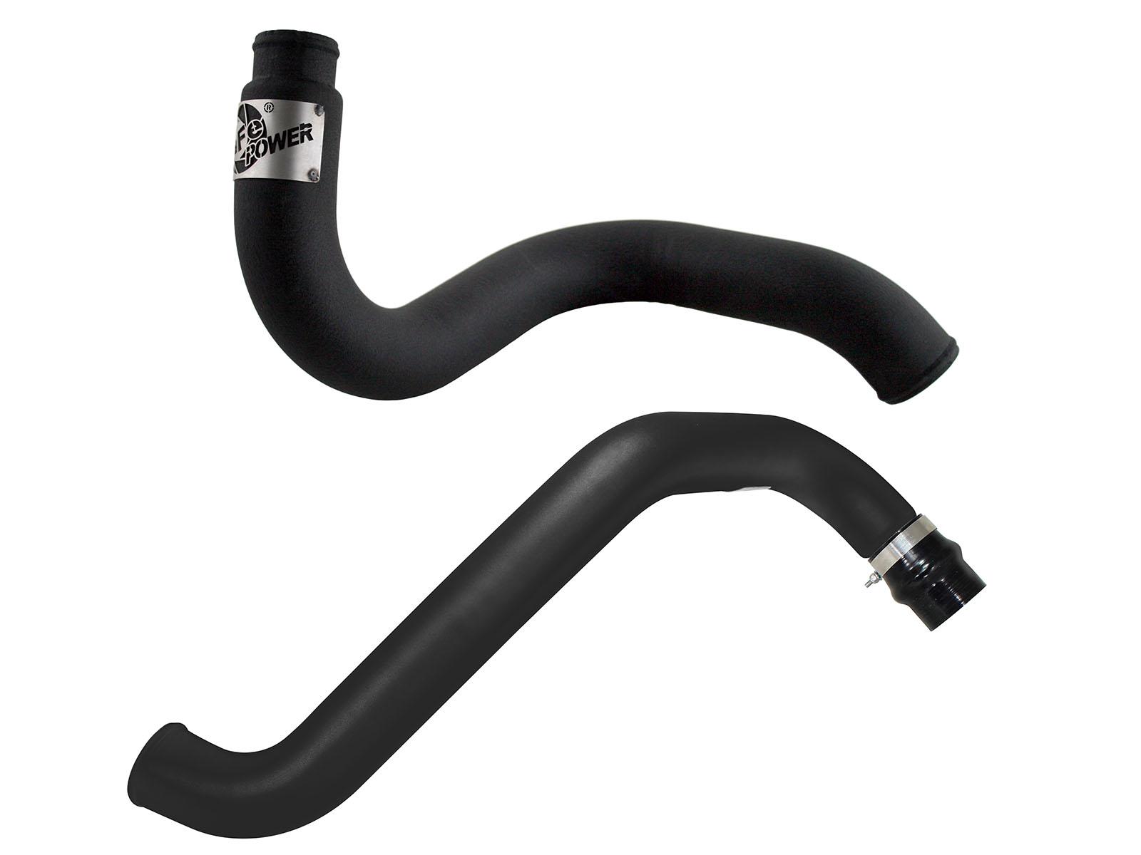 AFE BladeRunner 3 IN Aluminum Hot and Cold Charge Pipe Kit Black (2002-2004 Silverado 2500 HD, Silverado 3500, Sierra 2500 HD, Sierra 3500) - 46-20045