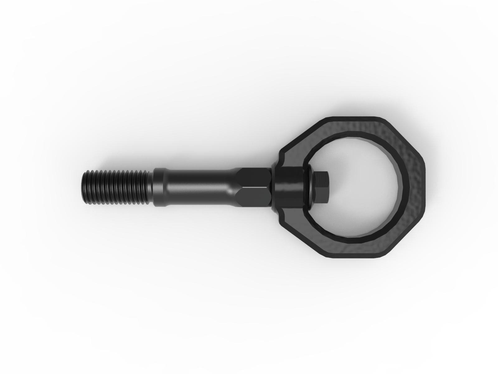 AFE Rear Tow Hook Black (2020-2023 Corvette 6.2) - 450-401015-B