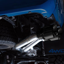 AWE 0FG Exhaust w/ Bashgaurd - Dual Diamond Black Tips (2016-2023 Tacoma 3.5L) - 3015-33826