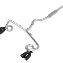 AFE Takeda 3 IN to 2-1/4 IN 304 Stainless Steel Cat-Back Exhaust w/ Black Tip (2015-2021 WRX , WRX STI) - 49-36810-B