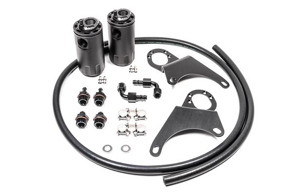 Radium Engineering Dual Catch Can Kit Evo 8-9 Fluid Lock - 20-0118-FL