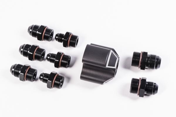 Radium Engineering Distribution Block, 3 Into 1 With Fittings - 20-0237