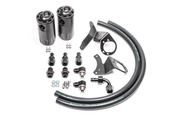Radium Engineering Dual Catch Can Kit 2011-2014 Mustang GT Fluid Lock - 20-0324-FL