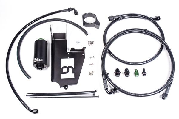 Radium Engineering Fuel Hanger Plumbing Kit,?Evo 8-9,?Microglass Filter (2003-2006 Mitsubishi Lancer) - 20-0376-05