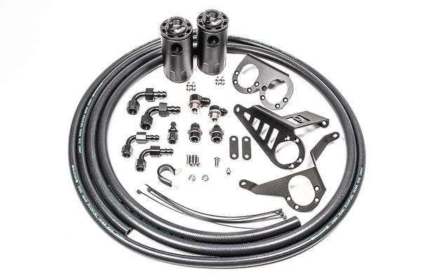 Radium Engineering Dual Catch Can Kit Mk4 Supra Fluid Lock - 20-0387-FL