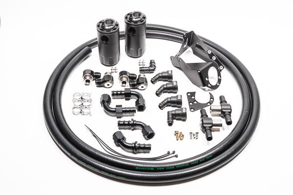 Radium Engineering Dual Catch Can Kit Nissan R32 Skyline GT-R Fluid Lock - 20-0590-FL