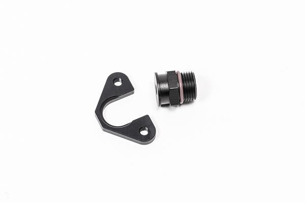 Radium Engineering Fpr Adapter 8An Orb 7Mm Bore 39Mm Offset M6 - 20-0595