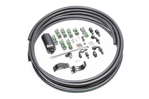 Radium Engineering Fuel Hanger Plumbing Kit, Early Nissan, Stainless Filter - 20-0703-03